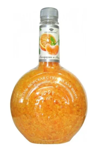 СЕВЕРНАЯ ЖЕМЧУЖИНА соль с пеной д/ванн фруктовое ассорти мандарин и мелисса 550г